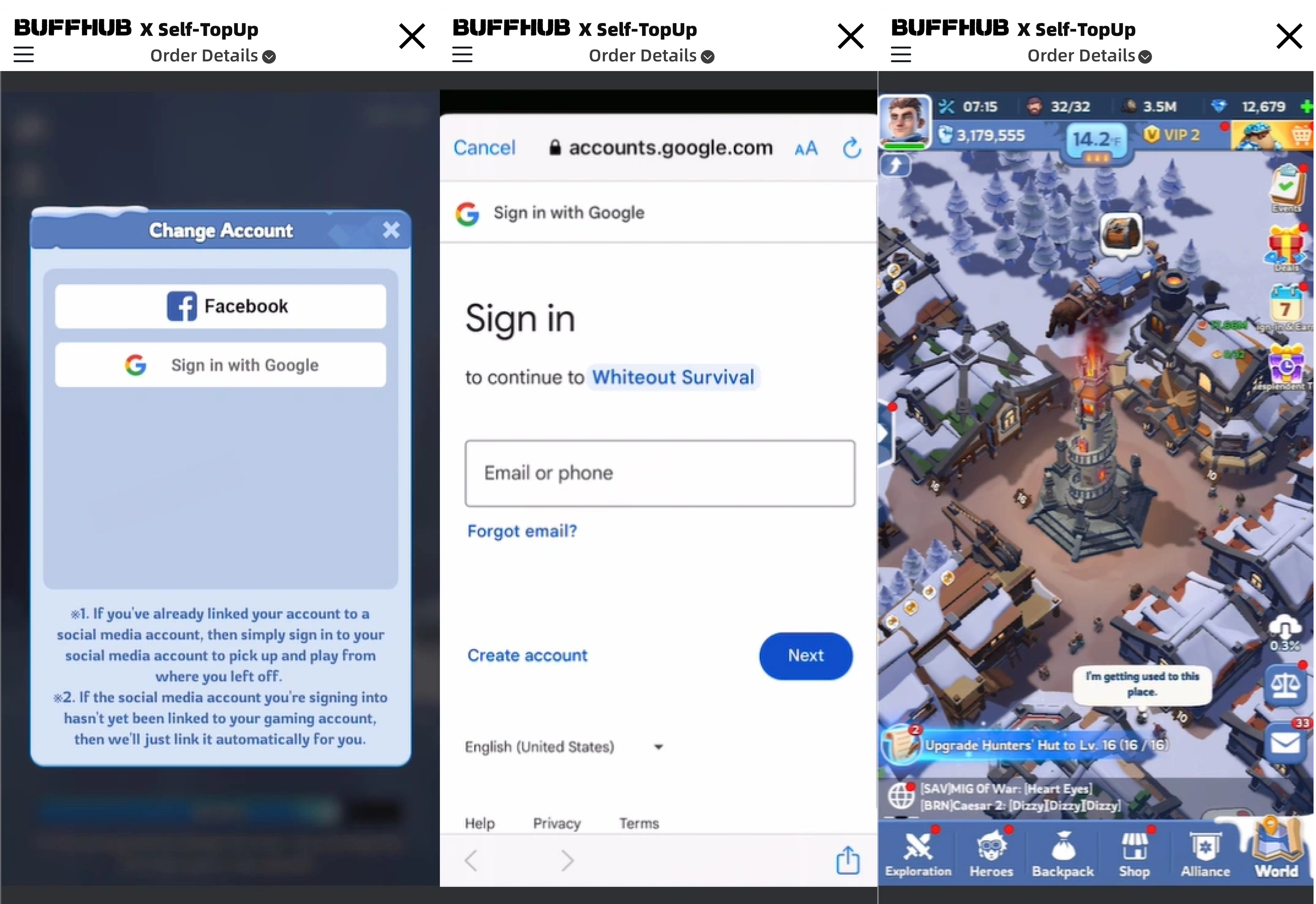 Enter game store step