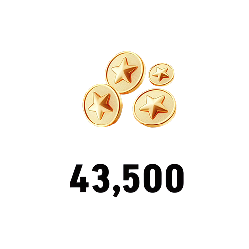 43500 Coins