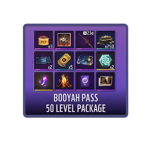 BOOYAH PASS 50 Level Package