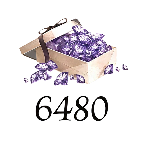 6480 Crystals + 1600 Diamonds